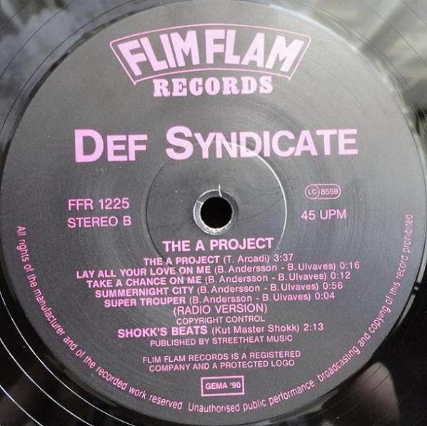 Def Syndicate - The A Project | Streetheat Music (FFR 1225) - 3 Def Syndicate - The A Project | Streetheat Music (FFR 1225) - 3