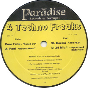 Various - 4 Techno Freaks | Paradise Records Portugal (PRD 002) - main