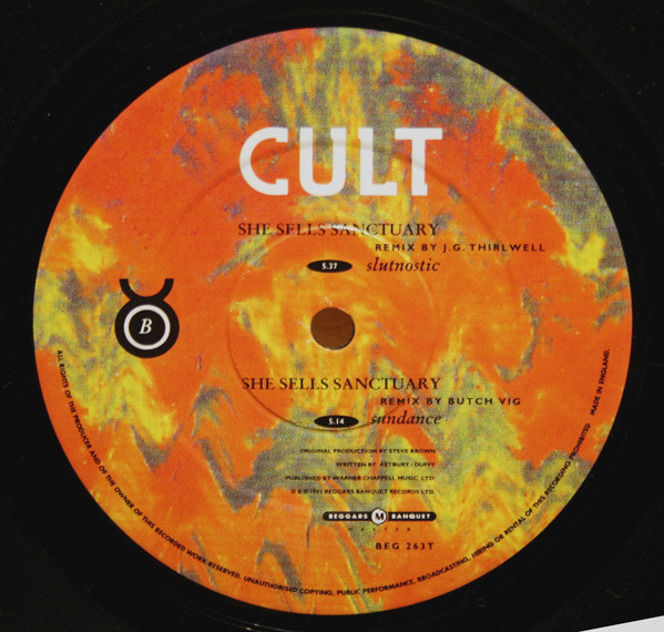 The Cult - Sanctuary MCMXCIII Mixes | Beggars Banquet (BEG 263 T) - 4