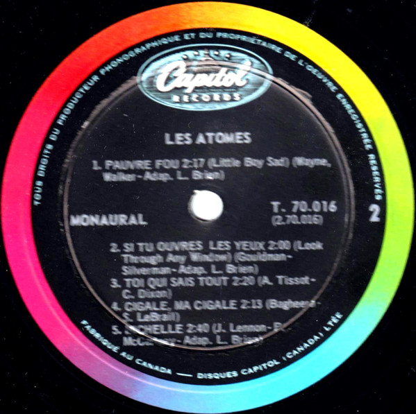 Les Atomes - Va T'En Maintenant | Capitol Records (T 70.016) - 4 Les Atomes - Va T'En Maintenant | Capitol Records (T 70.016) - 4