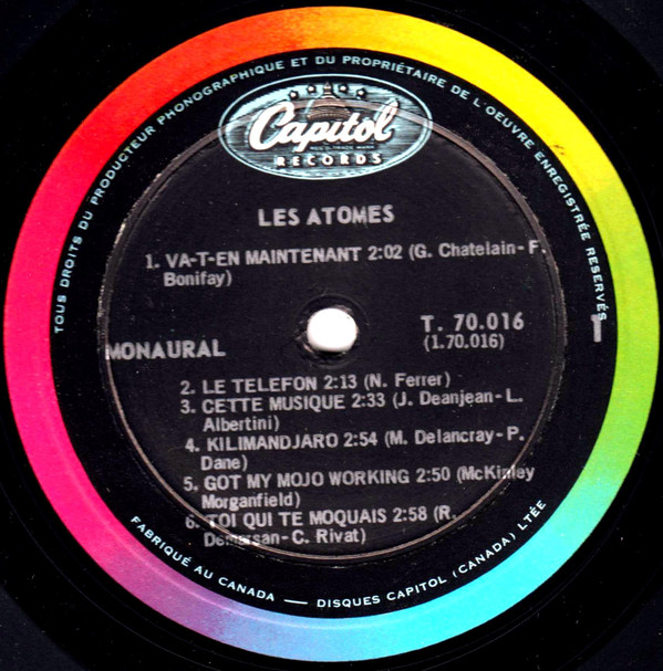 Les Atomes - Va T'En Maintenant | Capitol Records (T 70.016) - 3 Les Atomes - Va T'En Maintenant | Capitol Records (T 70.016) - 3