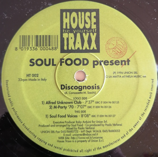 Soul Food - Discognosis | House Traxx (HT 002)