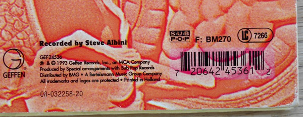 Nirvana - In Utero | Geffen Records (GEF 24536) - 6