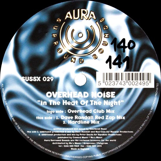 Overhead Noise - In The Heat Of The Night | Aura Surround Sounds (SUSSX 029)