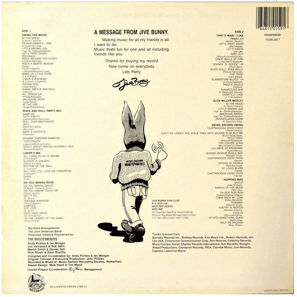 Jive Bunny And The Mastermixers - The Album | Music Factory (MFDWL 01) - 2 Jive Bunny And The Mastermixers - The Album | Music Factory (MFDWL 01) - 2