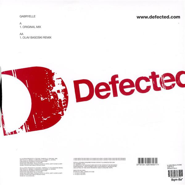 DJ Spen Presents DJ Technic - Gabryelle | Defected (DFTD104) - 2 DJ Spen Presents DJ Technic - Gabryelle | Defected (DFTD104) - 2