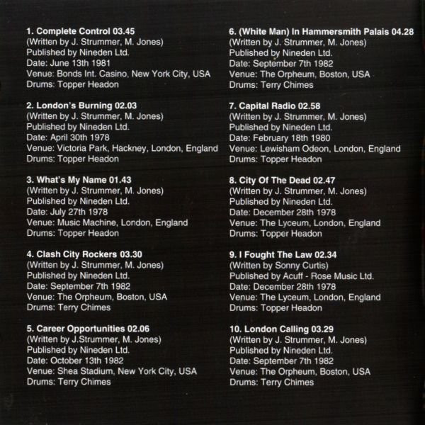 The Clash - From Here To Eternity Live | Columbia (496183 2) - 6