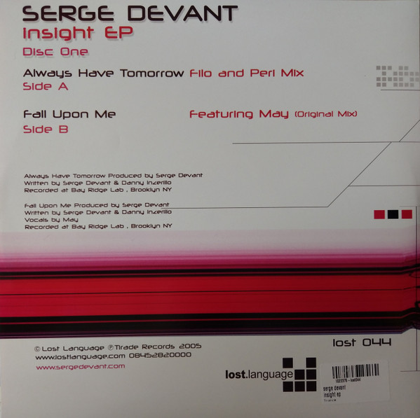 Serge Devant - Insight EP | Lost Language (LOST044) - 4 Serge Devant - Insight EP | Lost Language (LOST044) - 4