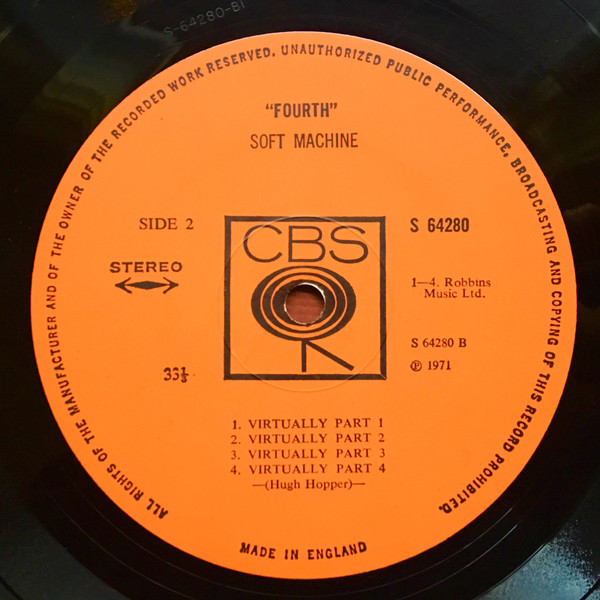 Soft Machine - Fourth | CBS (S 64280) - 4 Soft Machine - Fourth | CBS (S 64280) - 4