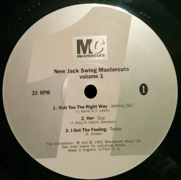 Various - New Jack Swing Mastercuts Volume 1 | Mastercuts (CUTSLP 5) - 2