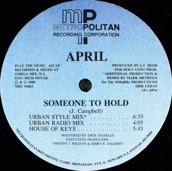 April - Someone To Hold | Metropolitan Recording Corporation (MRC 04462) - 4
