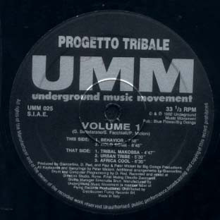 Progetto Tribale - Volume 1 | UMM (UMM 025) - main