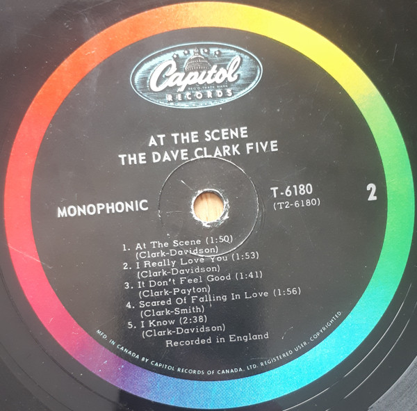 The Dave Clark Five - At The Scene | Capitol Records (T6180) - 4 The Dave Clark Five - At The Scene | Capitol Records (T6180) - 4