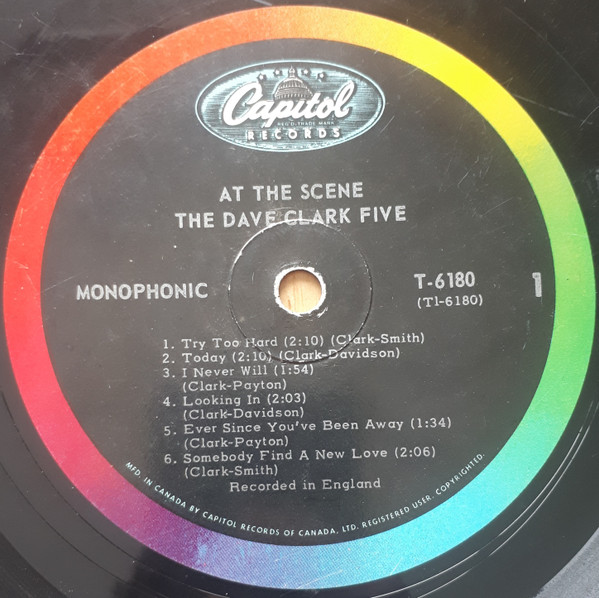 The Dave Clark Five - At The Scene | Capitol Records (T6180) - 3 The Dave Clark Five - At The Scene | Capitol Records (T6180) - 3
