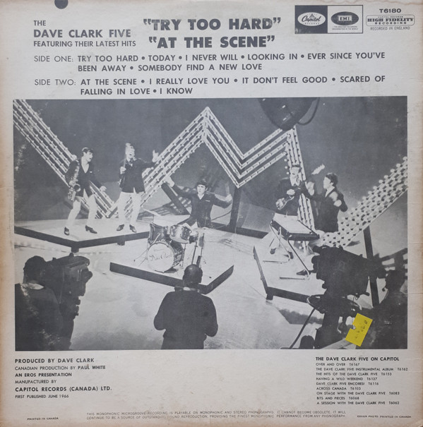 The Dave Clark Five - At The Scene | Capitol Records (T6180) - 2 The Dave Clark Five - At The Scene | Capitol Records (T6180) - 2
