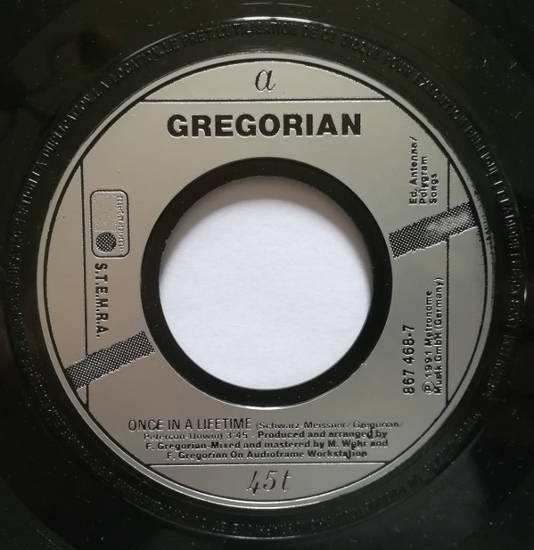 Gregorian feat. Sisters Of Oz - Once In A Lifetime | Barclay (867 468-7) - 3 Gregorian feat. Sisters Of Oz - Once In A Lifetime | Barclay (867 468-7) - 3