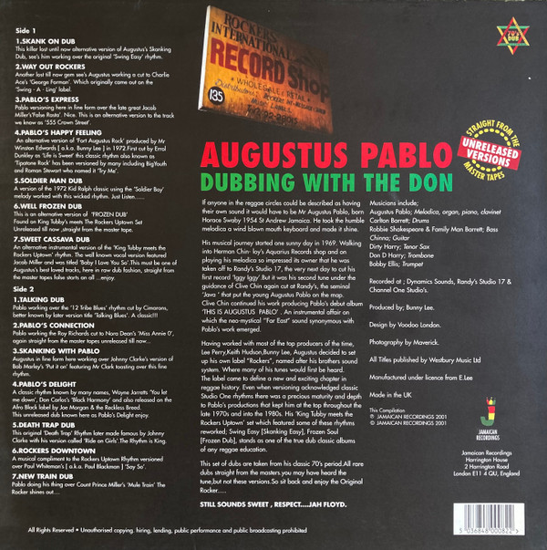 Augustus Pablo - Dubbing With The Don | Jamaican Recordings (JRLP002) - 2 Augustus Pablo - Dubbing With The Don | Jamaican Recordings (JRLP002) - 2