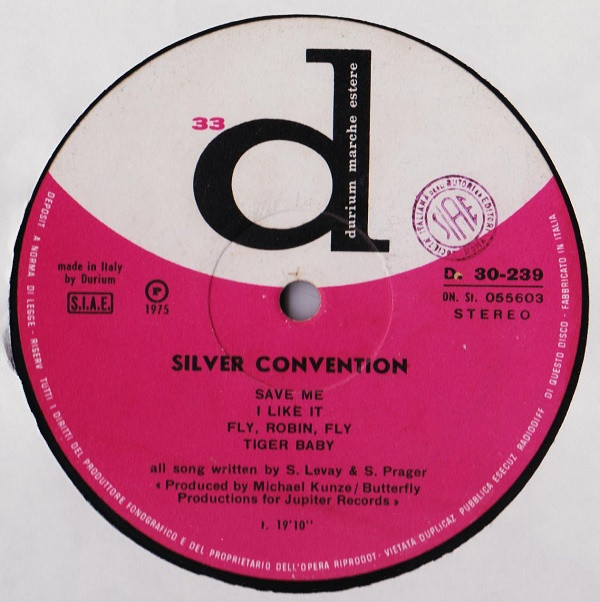 Silver Convention - Silver Convention | Durium (D. 30-239) - 3