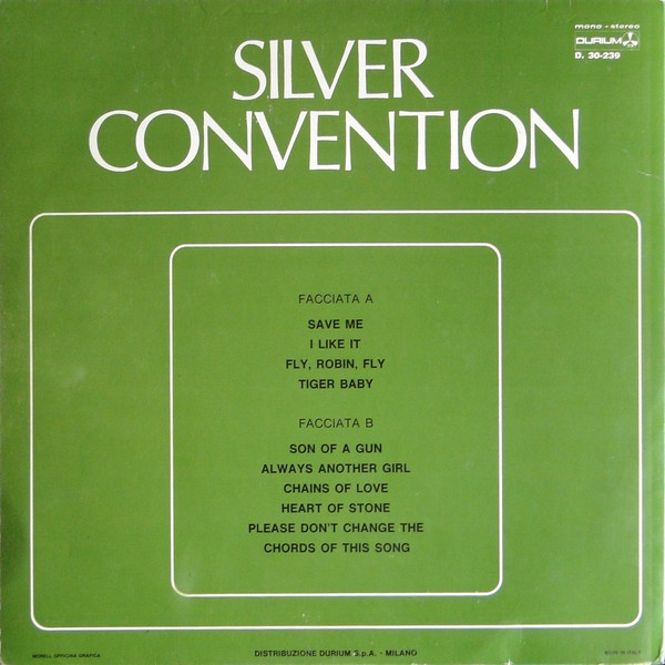 Silver Convention - Silver Convention | Durium (D. 30-239) - 2