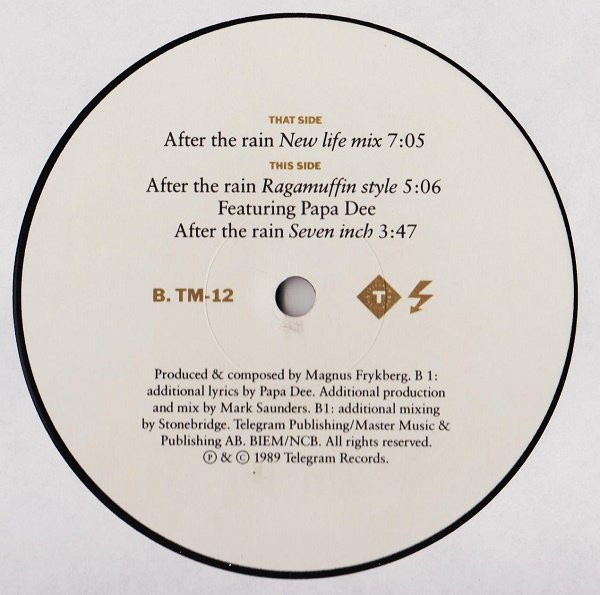 Titiyo - After The Rain (New Life Mix) | Telegram Records Stockholm (TM-12) - 3