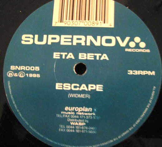 Eta Beta - Escape | Supernova Records (SNR 005)