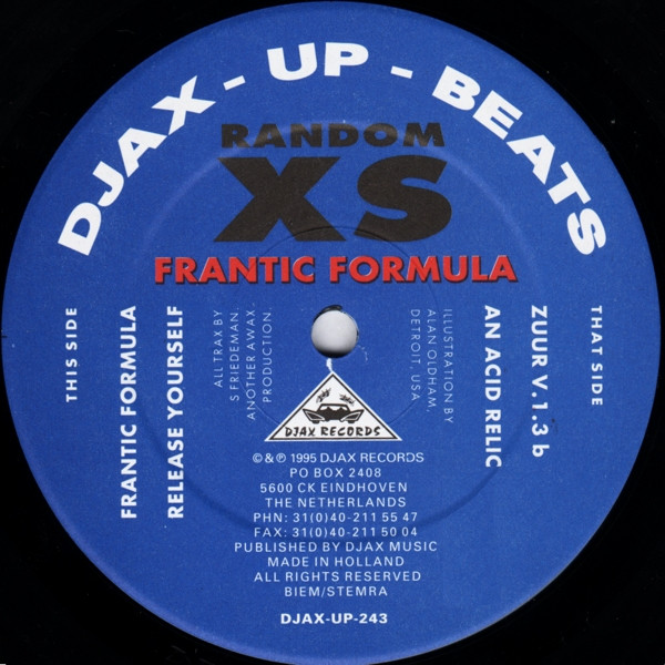 Random XS - Frantic Formula | Djax-Up-Beats (DJAX-UP-243)