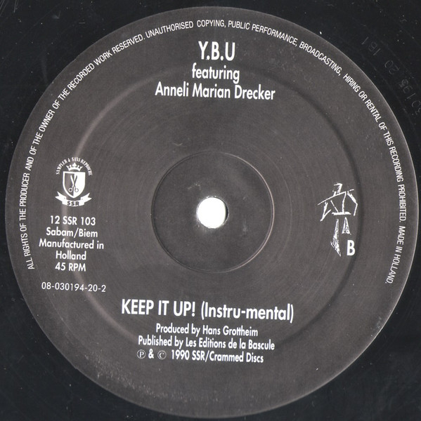 YBU Featuring Anneli Drecker - Keep It Up! | SSR (12 SSR 103) - 2