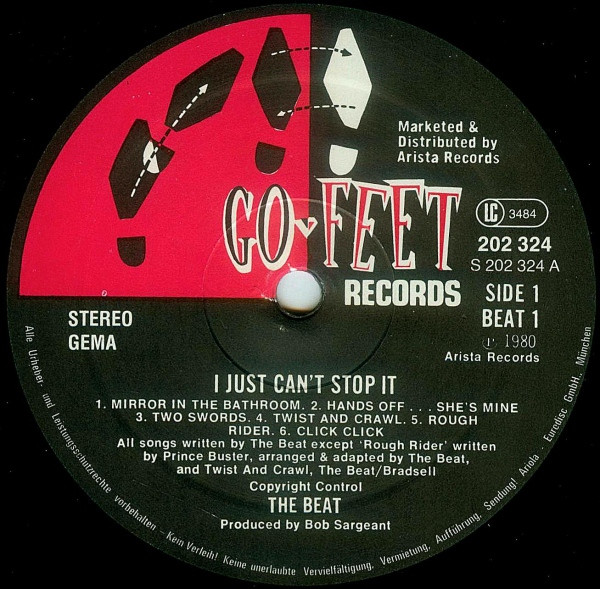 The Beat - I Just Can't Stop It | Go-Feet Records (202 324) - 3 The Beat - I Just Can't Stop It | Go-Feet Records (202 324) - 3