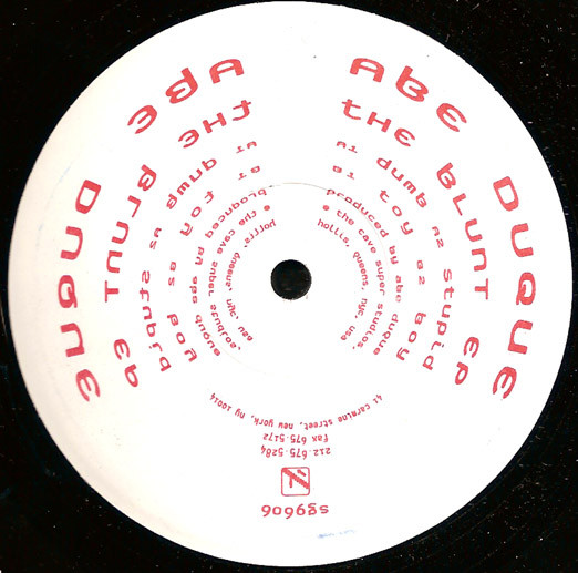 Abe Duque - The Blunt EP | Sonic Groove (sg9606)