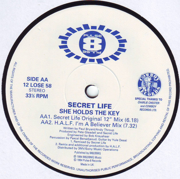 Secret Life - She Holds The Key | Pulse-8 Records (12 LOSE 58) - 4