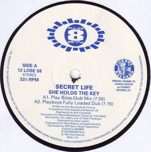 Secret Life - She Holds The Key | Pulse-8 Records (12 LOSE 58) - 3