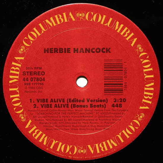 Herbie Hancock - Vibe Alive | Columbia (44 07804) - 4 Herbie Hancock - Vibe Alive | Columbia (44 07804) - 4