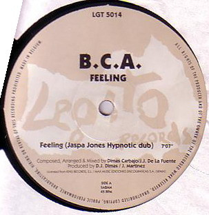 B.C.A. - Feeling | Legato Records (LGT 5014)