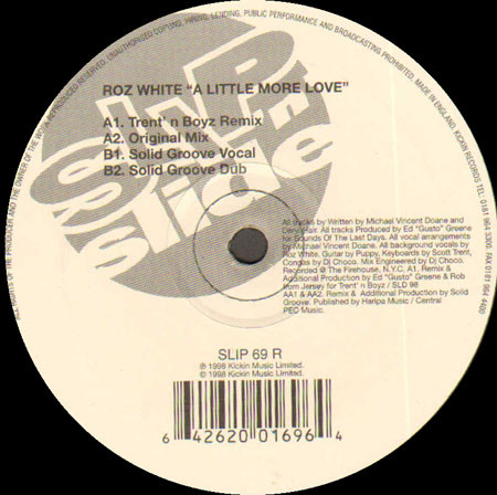 Roz White - A Little More Love | Slip 'n' Slide (SLIP 69 R) - main