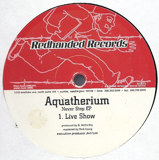 Aquatherium - Never Stop EP (USED) | Red Handed Records (RE 002) - main