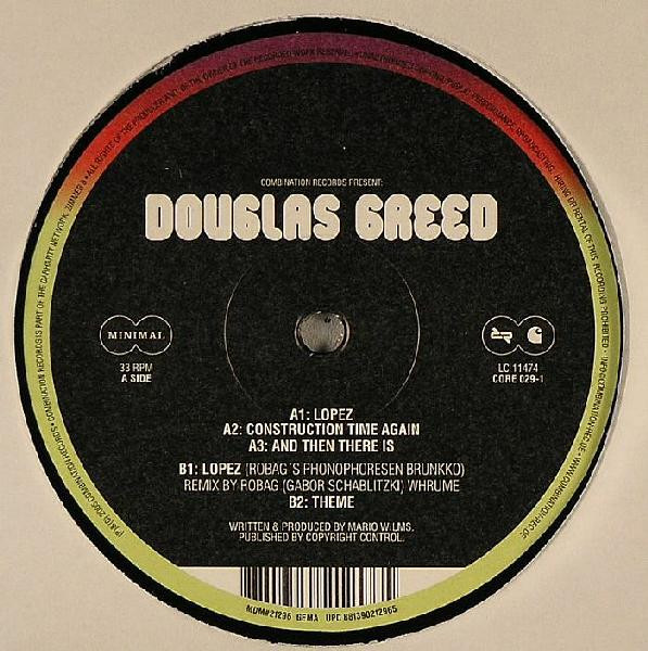Douglas Greed - Lopez | Combination Records (CORE 029-1) - main Douglas Greed - Lopez | Combination Records (CORE 029-1) - main