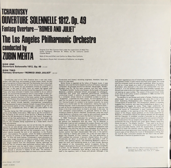 1812 Overture / Romeo And Juliet