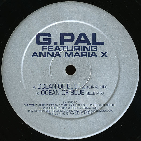 G-Pal Featuring Anna Maria X - Ocean Of Blue | Swift Records (SWIFT004-6) - main