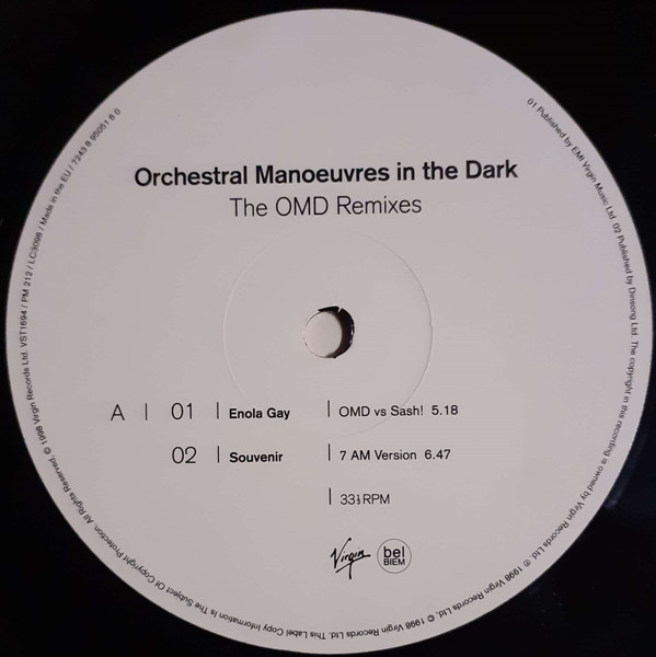 Orchestral Manoeuvres In The Dark - The OMD Remixes | Virgin (VST 1694) - 3 Orchestral Manoeuvres In The Dark - The OMD Remixes | Virgin (VST 1694) - 3