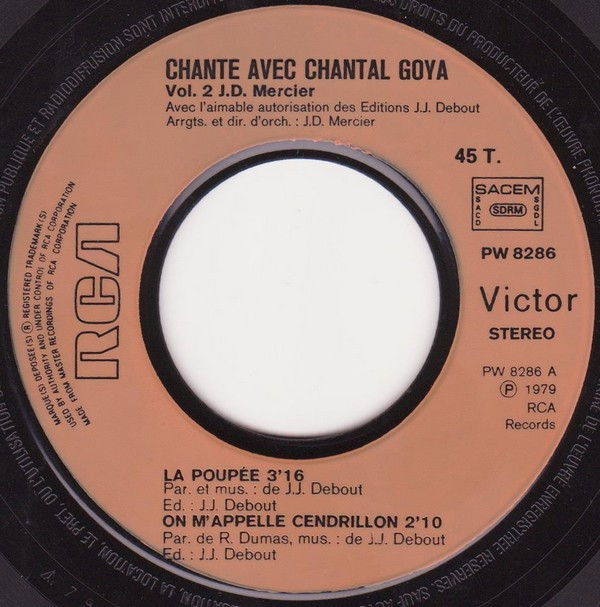 Chantal Goya - Chante Avec Chantal Goya - Volume 2 | RCA (PW 8286) - 8 Chantal Goya - Chante Avec Chantal Goya - Volume 2 | RCA (PW 8286) - 8