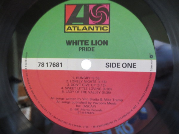 White Lion - Pride | Atlantic (78 17681) - 3