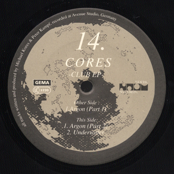Cores - Club EP | Noom Records (NOOM 014-6) - main Cores - Club EP | Noom Records (NOOM 014-6) - main