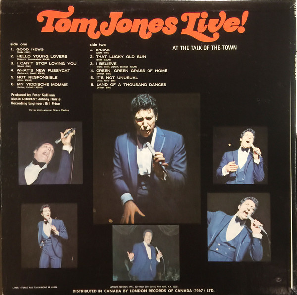 Tom Jones - Tom Jones Live! At The Talk Of The Town | Parrot (PAS-71014) - 2 Tom Jones - Tom Jones Live! At The Talk Of The Town | Parrot (PAS-71014) - 2