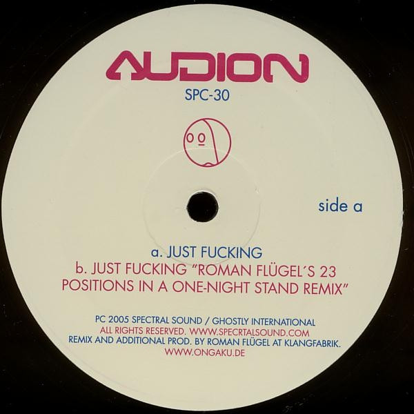 Audion - Just Fucking | Spectral Sound (SPC-30) - 4
