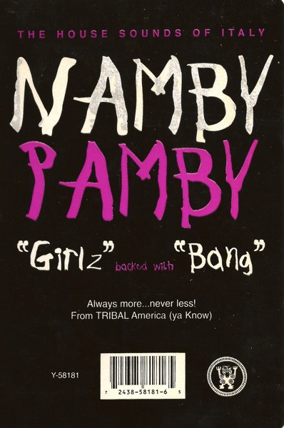 Namby Pamby - Girlz / Bang | TRIBAL America (Y-58181) - 2 Namby Pamby - Girlz / Bang | TRIBAL America (Y-58181) - 2