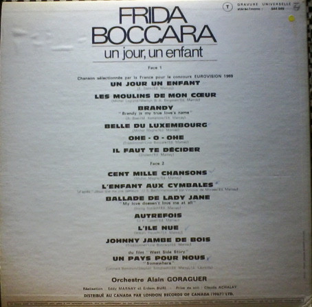 Frida Boccara - Un Jour, Un Enfant | Philips (844 949) - 2 Frida Boccara - Un Jour, Un Enfant | Philips (844 949) - 2