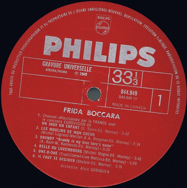 Frida Boccara - Un Jour, Un Enfant | Philips (844 949) - 3 Frida Boccara - Un Jour, Un Enfant | Philips (844 949) - 3