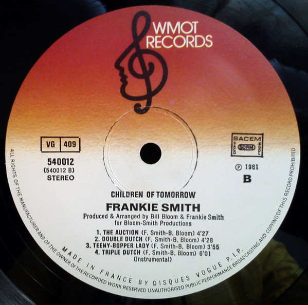 Frankie Smith - Children Of Tomorrow | WMOT Records (540012) - 4 Frankie Smith - Children Of Tomorrow | WMOT Records (540012) - 4