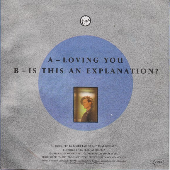 Feargal Sharkey - Loving You | Virgin (107 476) - 2
