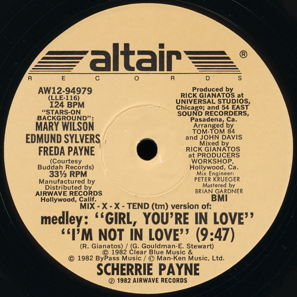 Scherrie Payne - Medley: I'm Not In Love / Girl, You're In Love | Altair Records (AW12-94979) - 2 Scherrie Payne - Medley: I'm Not In Love / Girl, You're In Love | Altair Records (AW12-94979) - 2